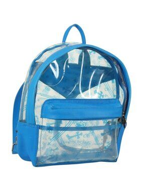 Chrome Hearts PVC BACK TO SCHOOL Backpack Vinyl Leather Blue